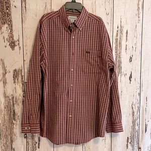 Men’s Carhartt Plaid Button Down Long Sleeve Shirt. Size Medium